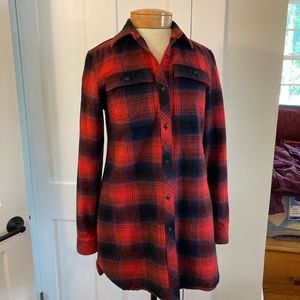 COPY - L.L. bean signature extra long flannel shirt dress Size XS